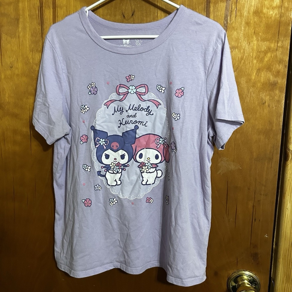 Sanrio My Melody Kuromi‎ Graphic T Shirt Purple Women's Size Large